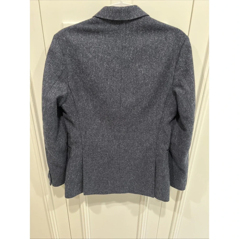 J Crew Ludlow Wool Blend Blazer Size 34S Slim Navy Moon British Cloth